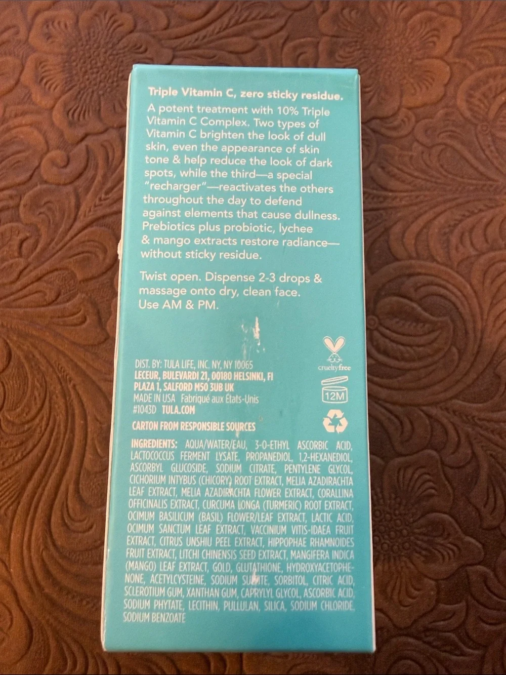 TULA Brightening Treatment Drops - New in Box